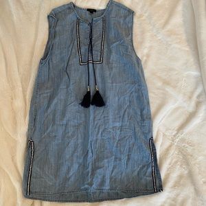 J Crew Chambray Swim Cover Up Tunic Sz L